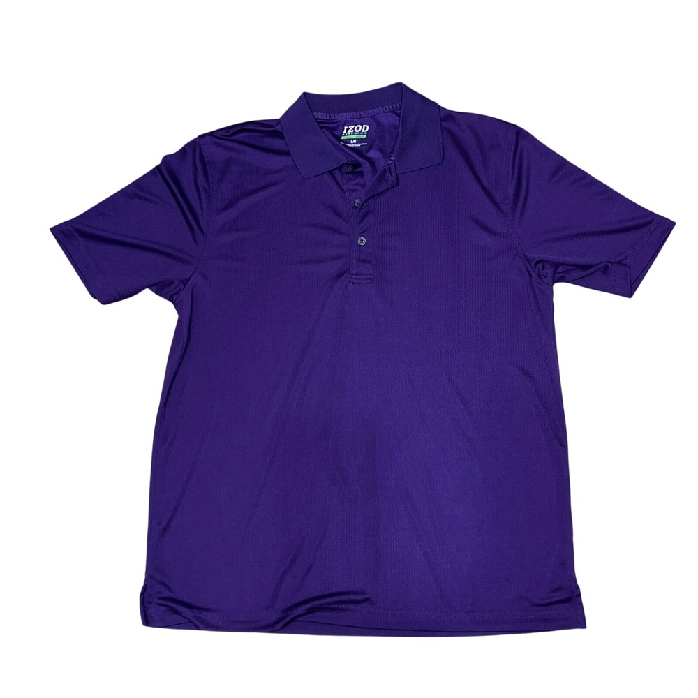 Izod Perform X Golf Men's‎ Purple Polo Collar Shirt Size L
